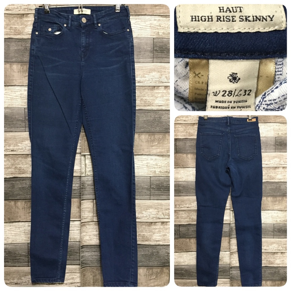 Maison Scotch Haut High Rise Skinny Jeans Women’s 28x32 Dark Wash Denim Stretch